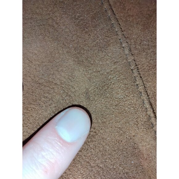 Vtg 90s Polo Ralph Lauren Chocolate Brown Suede Leather Bomber Jacket XXL Flight - Picture 9 of 16